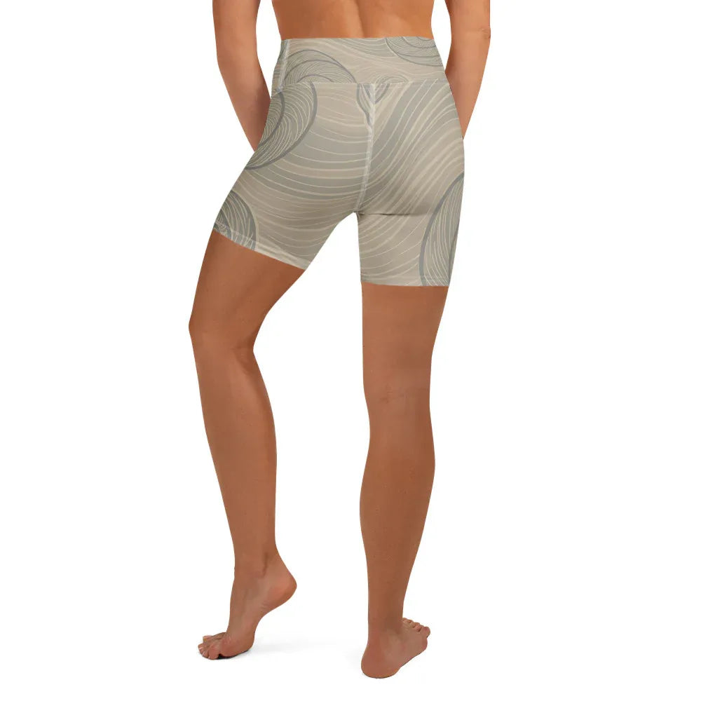 Yoga Shorts Yoga Shorts AwRans Clothing all-over-print-yoga-shorts-white-back-688094419fa1d