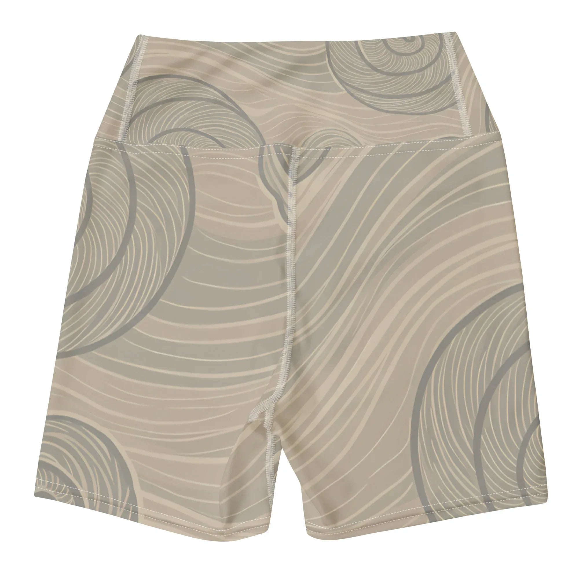 Yoga Shorts Yoga Shorts AwRans Clothing all-over-print-yoga-shorts-white-back-688094419ff6d