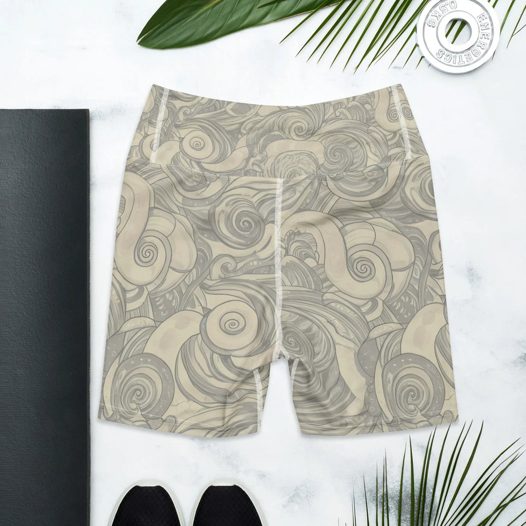 Yoga Shorts Yoga Shorts AwRans Clothing all-over-print-yoga-shorts-white-back-6880947735d01
