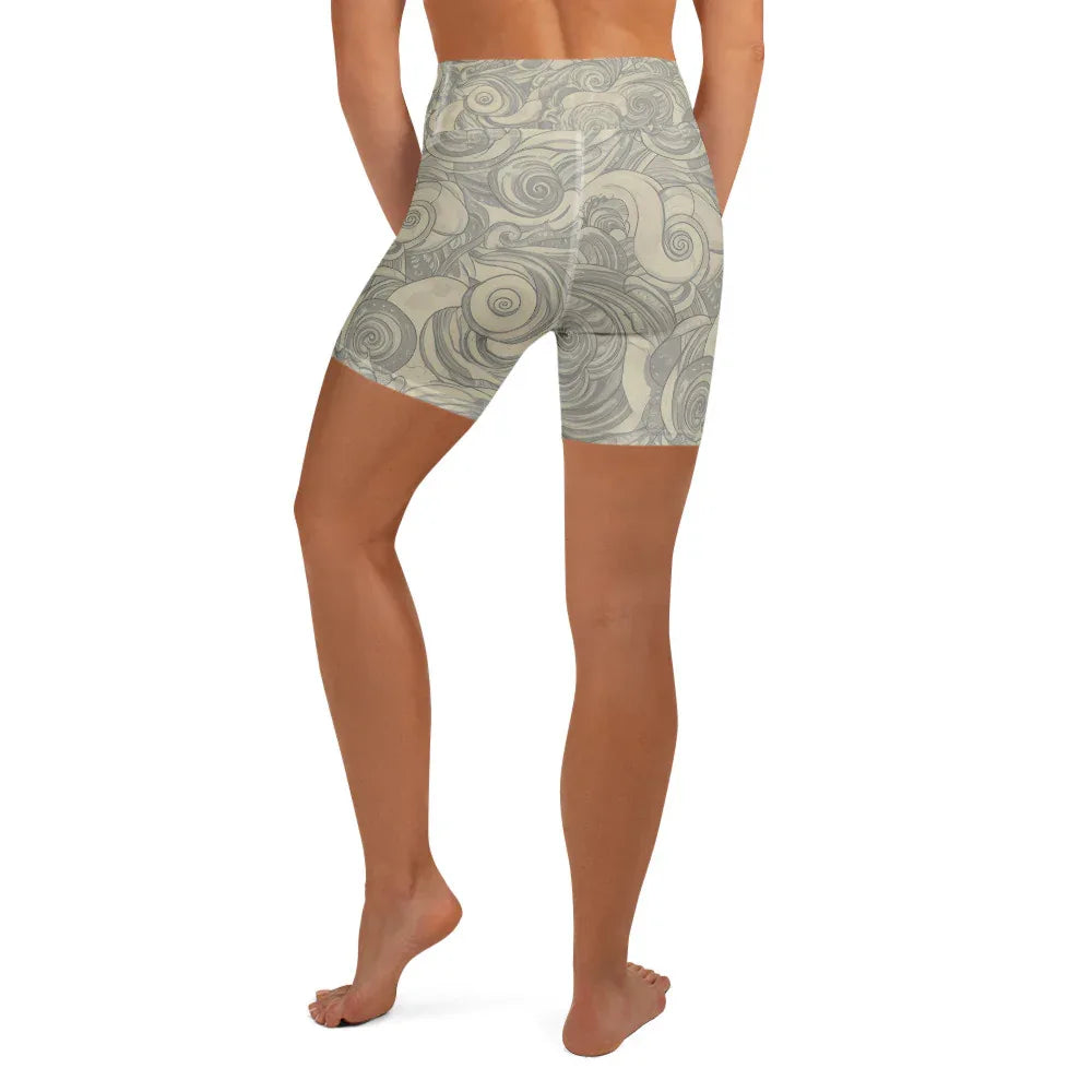Yoga Shorts Yoga Shorts AwRans Clothing all-over-print-yoga-shorts-white-back-6880947735fa7