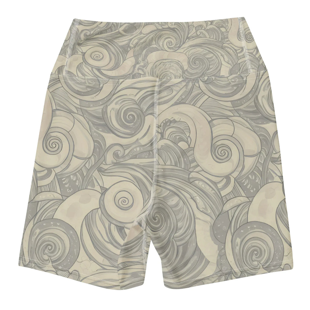 Yoga Shorts Yoga Shorts AwRans Clothing all-over-print-yoga-shorts-white-back-68809477368ce