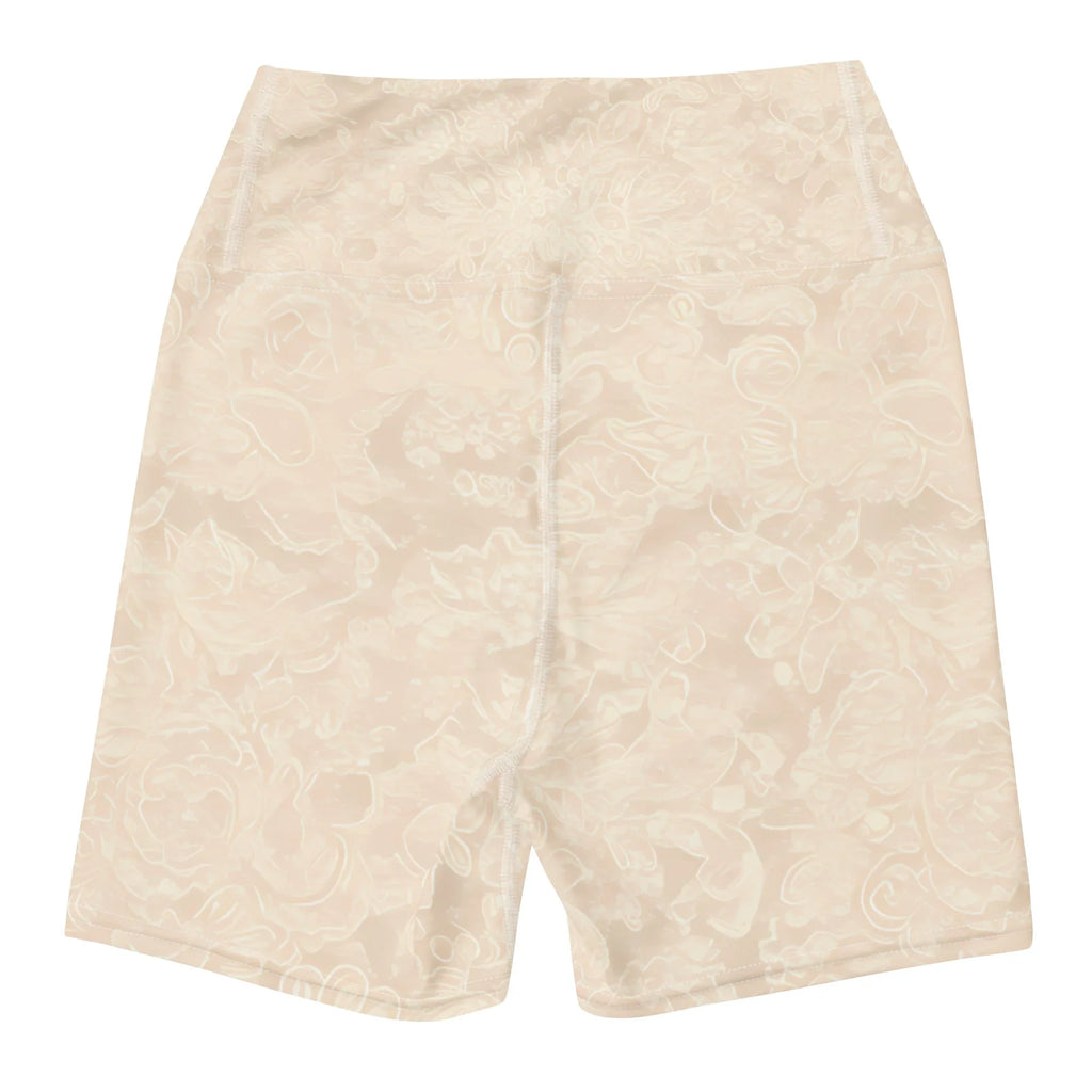 Yoga Shorts Yoga Shorts AwRans Clothing all-over-print-yoga-shorts-white-back-688094aad78a4