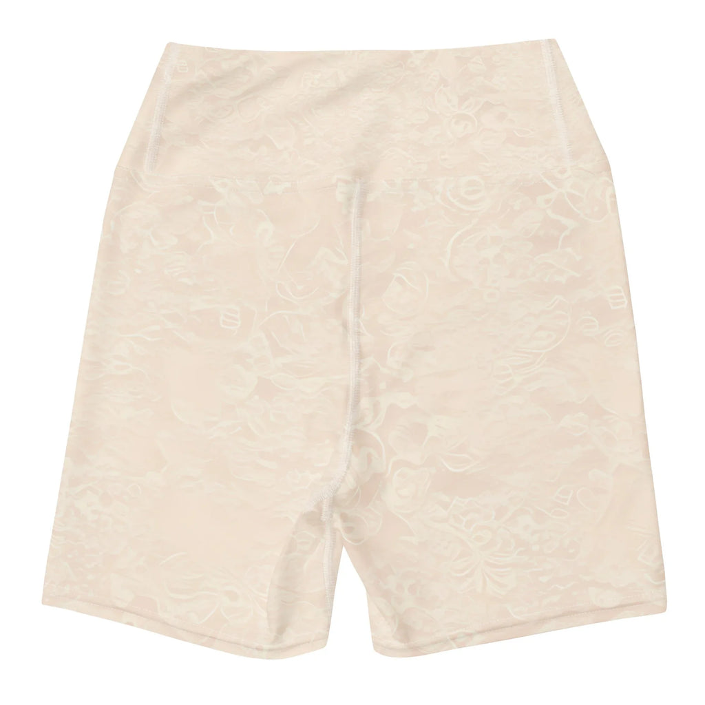Yoga Shorts Yoga Shorts AwRans Clothing all-over-print-yoga-shorts-white-back-688094de92d25