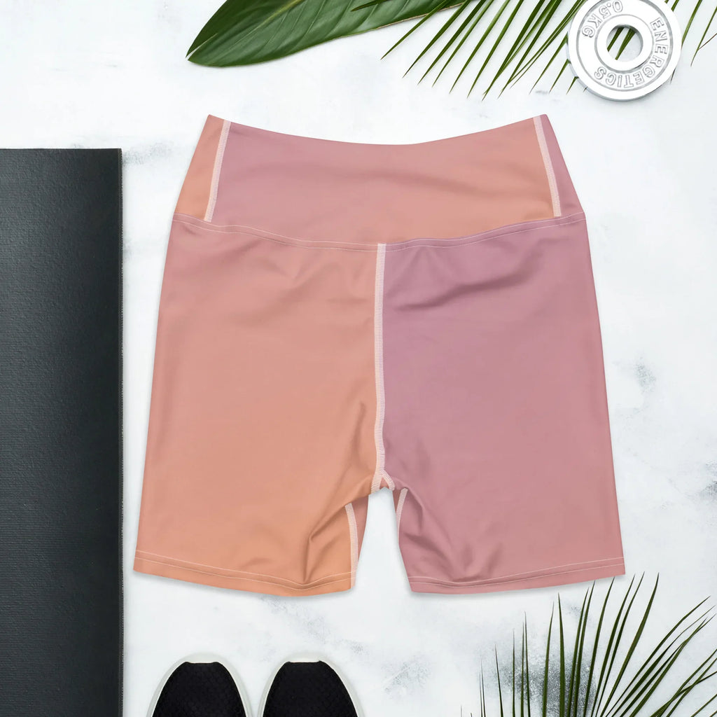 Yoga Shorts Yoga Shorts AwRans Clothing all-over-print-yoga-shorts-white-back-688098bae7aed