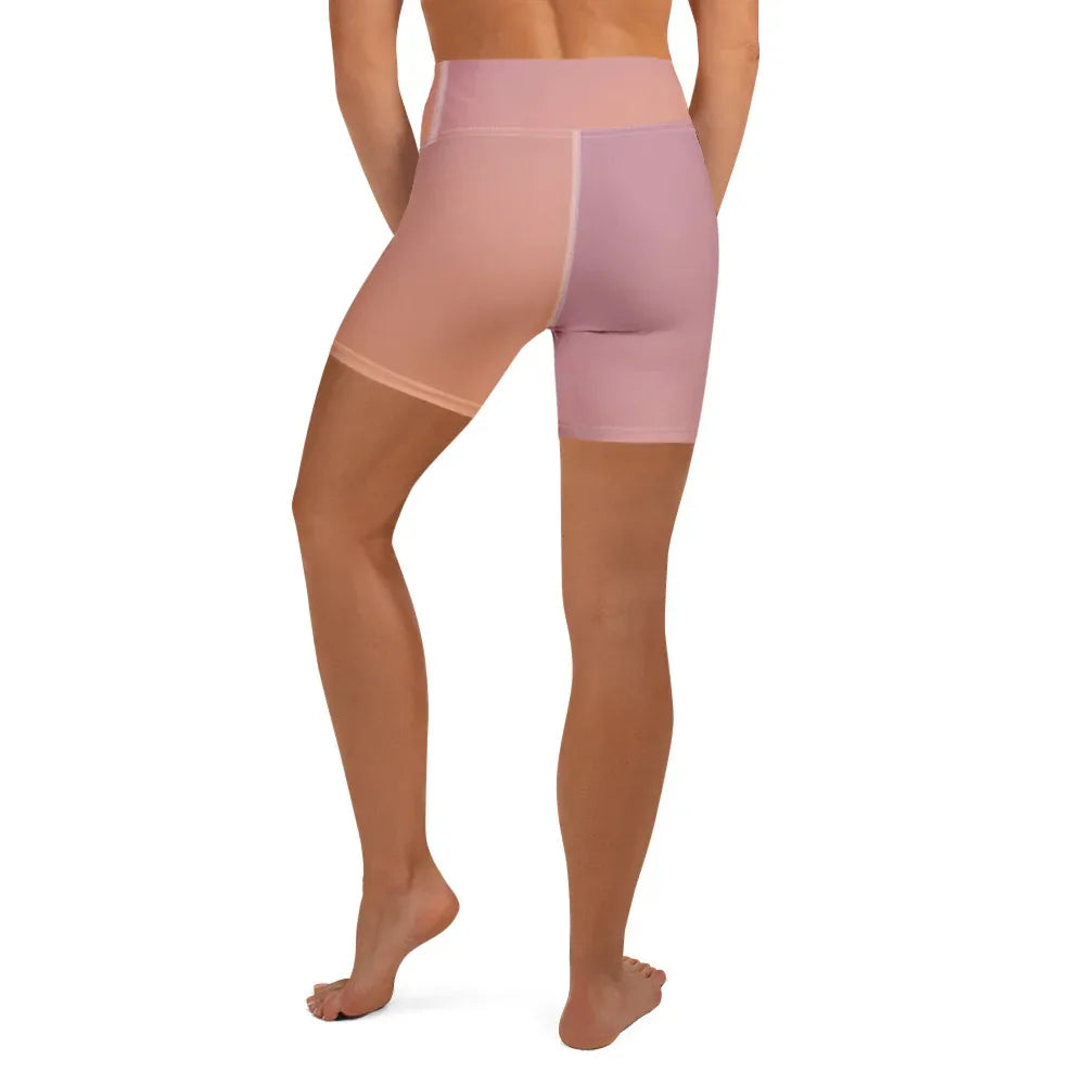 Yoga Shorts Yoga Shorts AwRans Clothing all-over-print-yoga-shorts-white-back-688098bae7c55