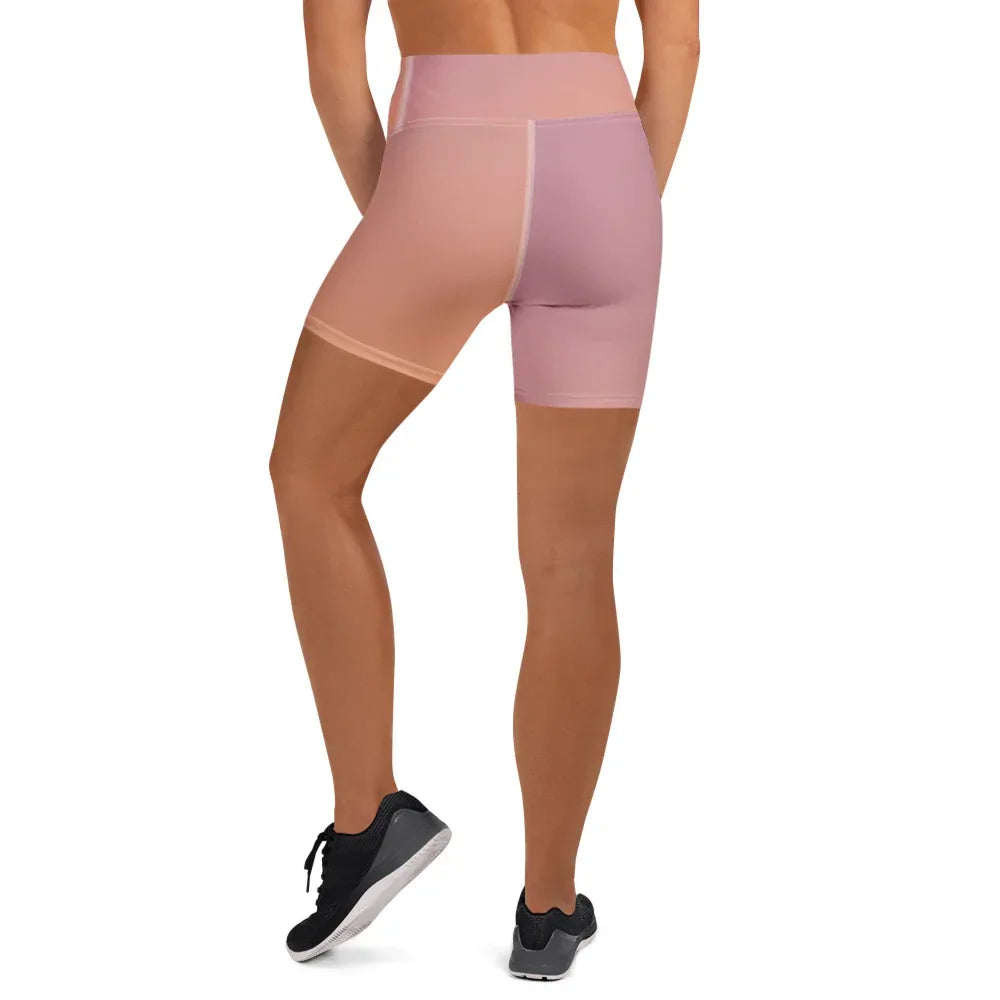 Yoga Shorts Yoga Shorts AwRans Clothing all-over-print-yoga-shorts-white-back-688098bae8888
