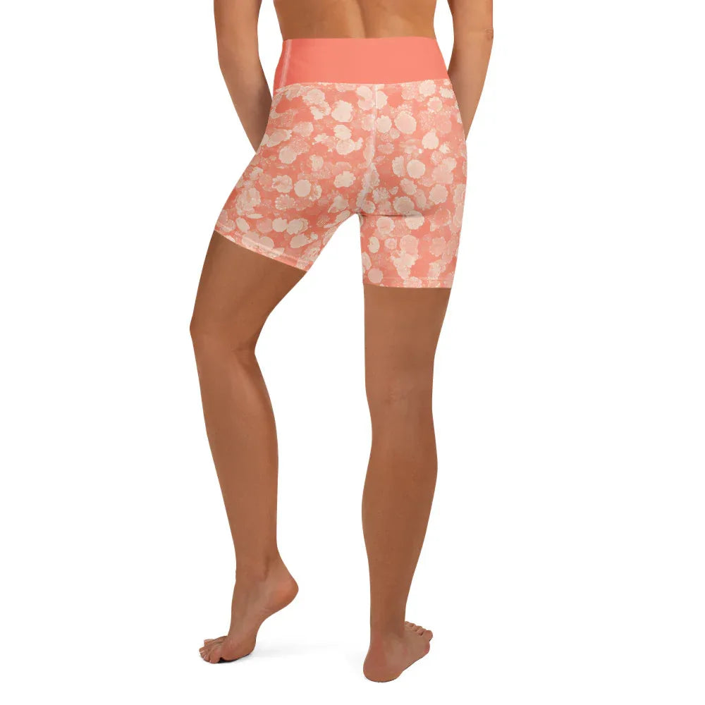 Yoga Shorts Yoga Shorts AwRans Clothing all-over-print-yoga-shorts-white-back-688098f073c98