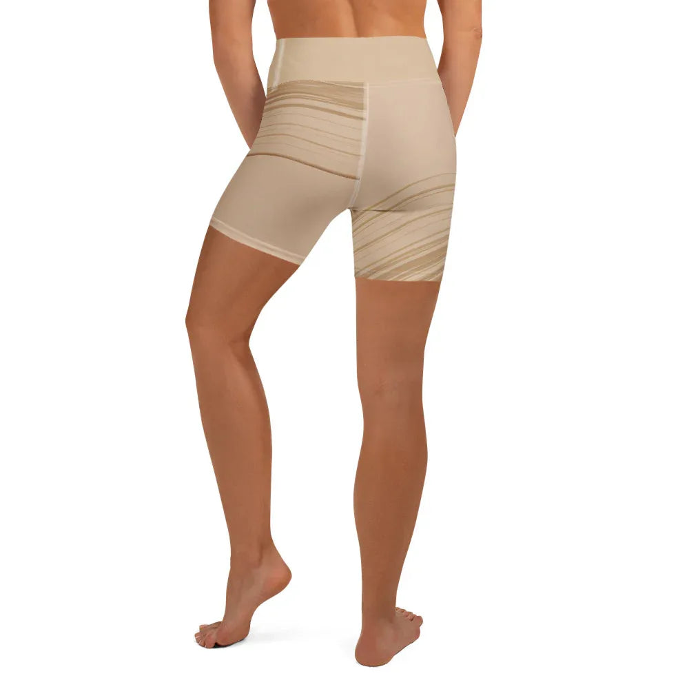 Yoga Shorts Yoga Shorts AwRans Clothing all-over-print-yoga-shorts-white-back-688099242ae0e