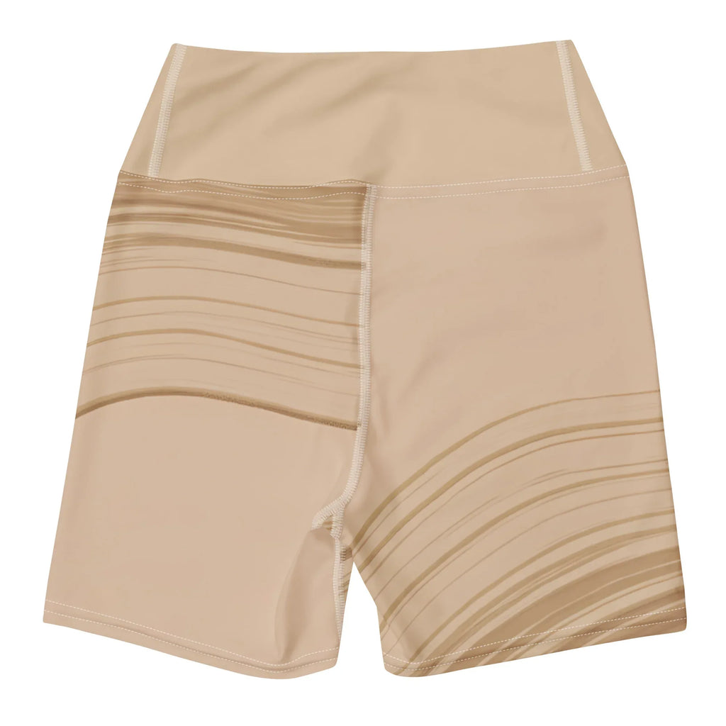 Yoga Shorts Yoga Shorts AwRans Clothing all-over-print-yoga-shorts-white-back-688099242b3a8