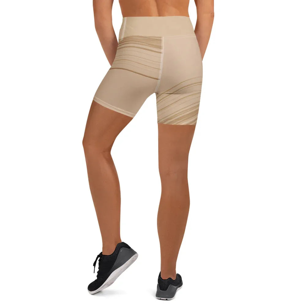 Yoga Shorts Yoga Shorts AwRans Clothing all-over-print-yoga-shorts-white-back-688099242bb0e