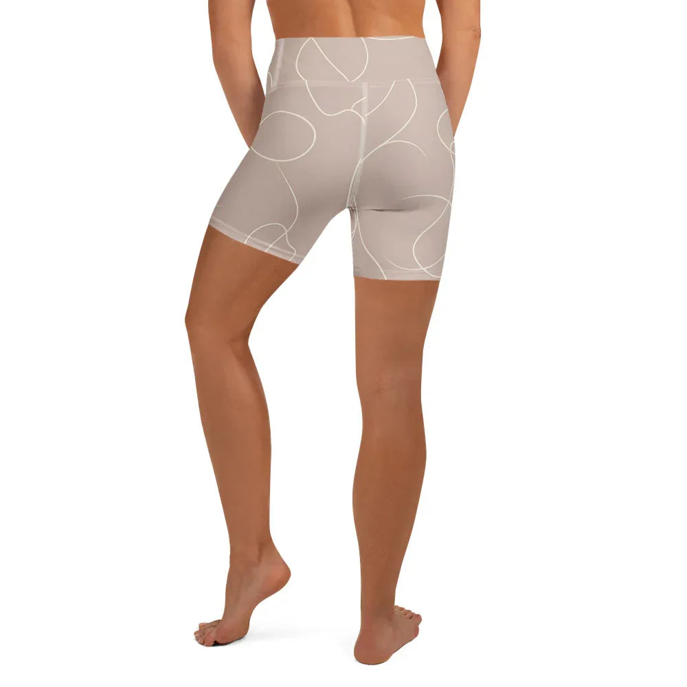 Yoga Shorts Yoga Shorts AwRans Clothing all-over-print-yoga-shorts-white-back-6880ae31639f3