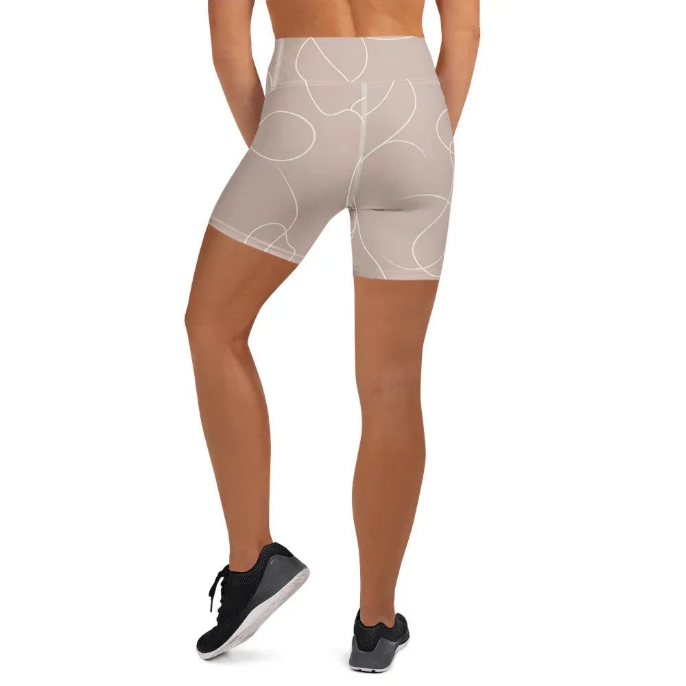 Yoga Shorts Yoga Shorts AwRans Clothing all-over-print-yoga-shorts-white-back-6880ae31650e7