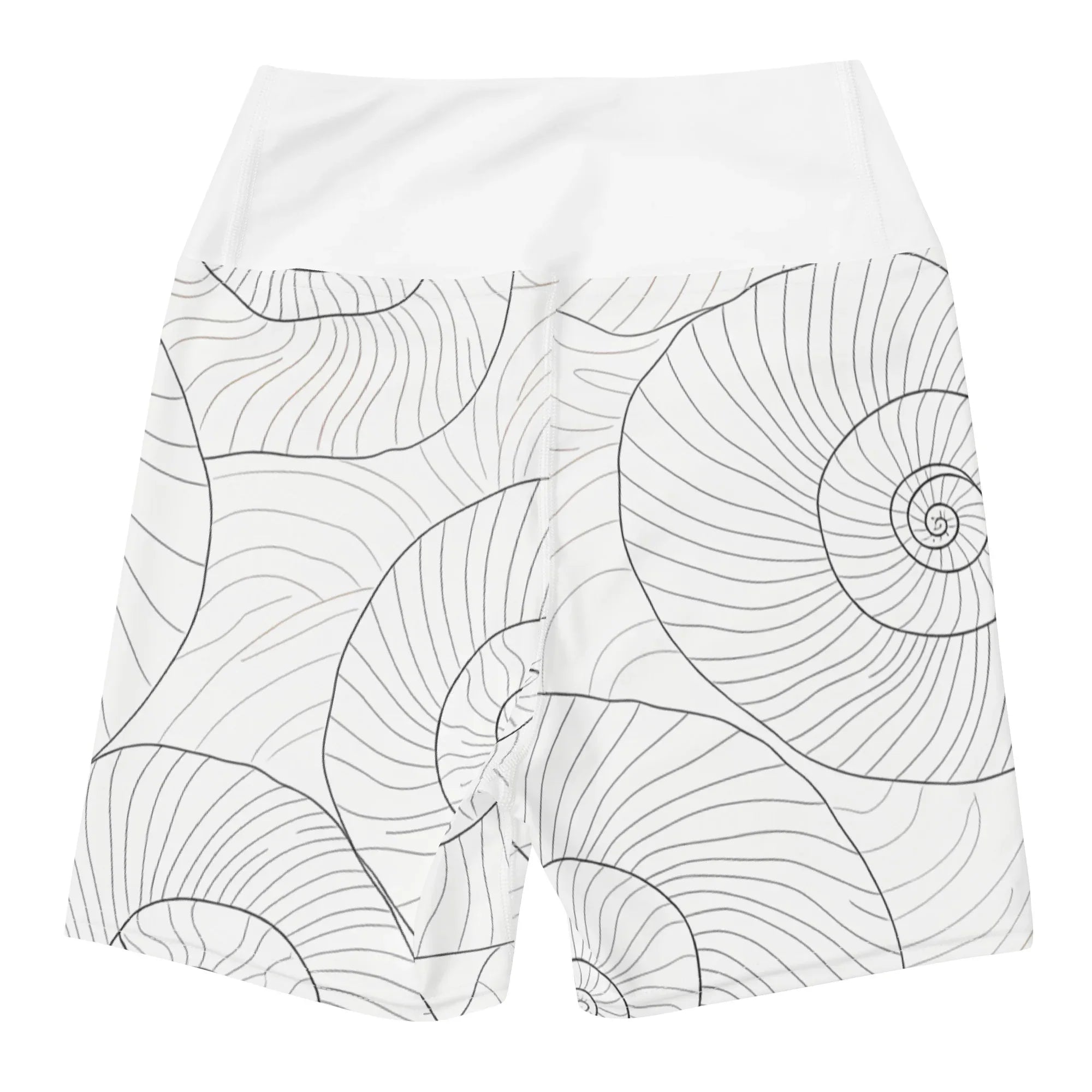 Yoga Shorts Yoga Shorts AwRans Clothing all-over-print-yoga-shorts-white-back-6880aea14aa89