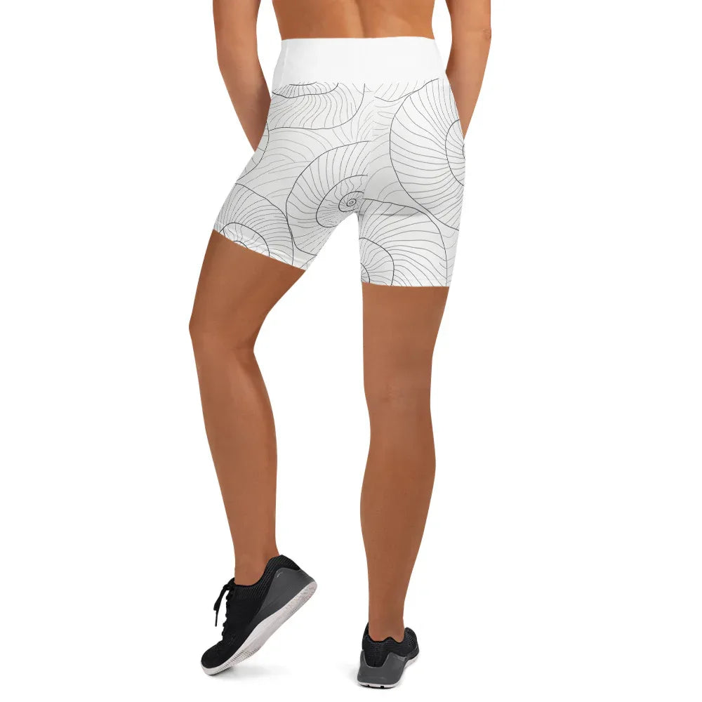 Yoga Shorts Yoga Shorts AwRans Clothing all-over-print-yoga-shorts-white-back-6880aea14b1ea