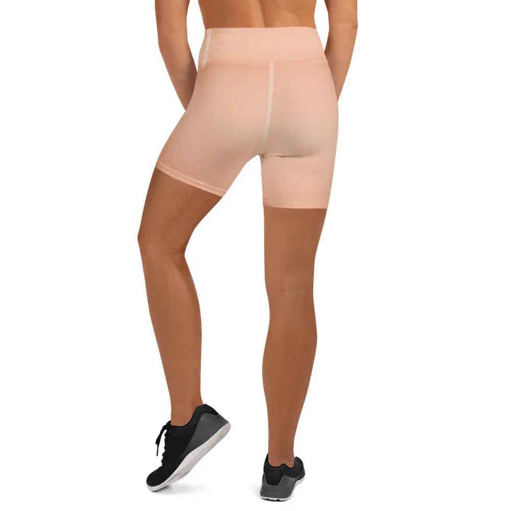 Yoga Shorts Yoga Shorts AwRans Clothing all-over-print-yoga-shorts-white-back-6880aed48c022