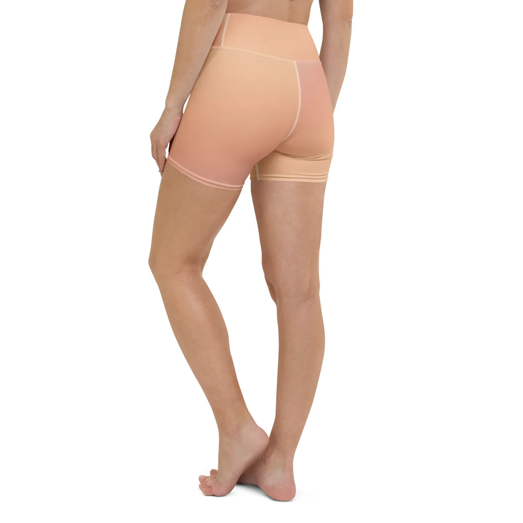 Yoga Shorts Yoga Shorts AwRans Clothing all-over-print-yoga-shorts-white-back-6880af08df546