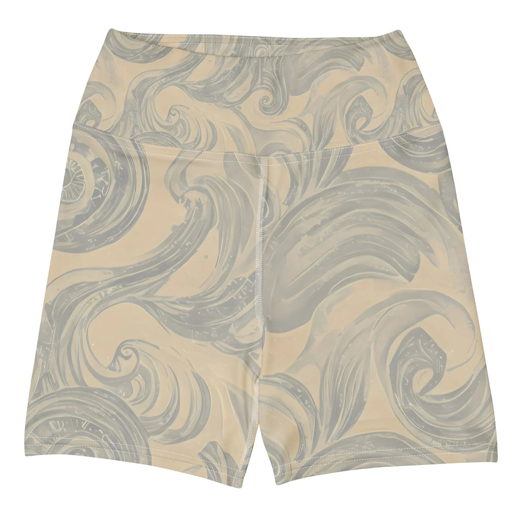 Yoga Shorts Yoga Shorts AwRans Clothing all-over-print-yoga-shorts-white-front-6880940ee8550