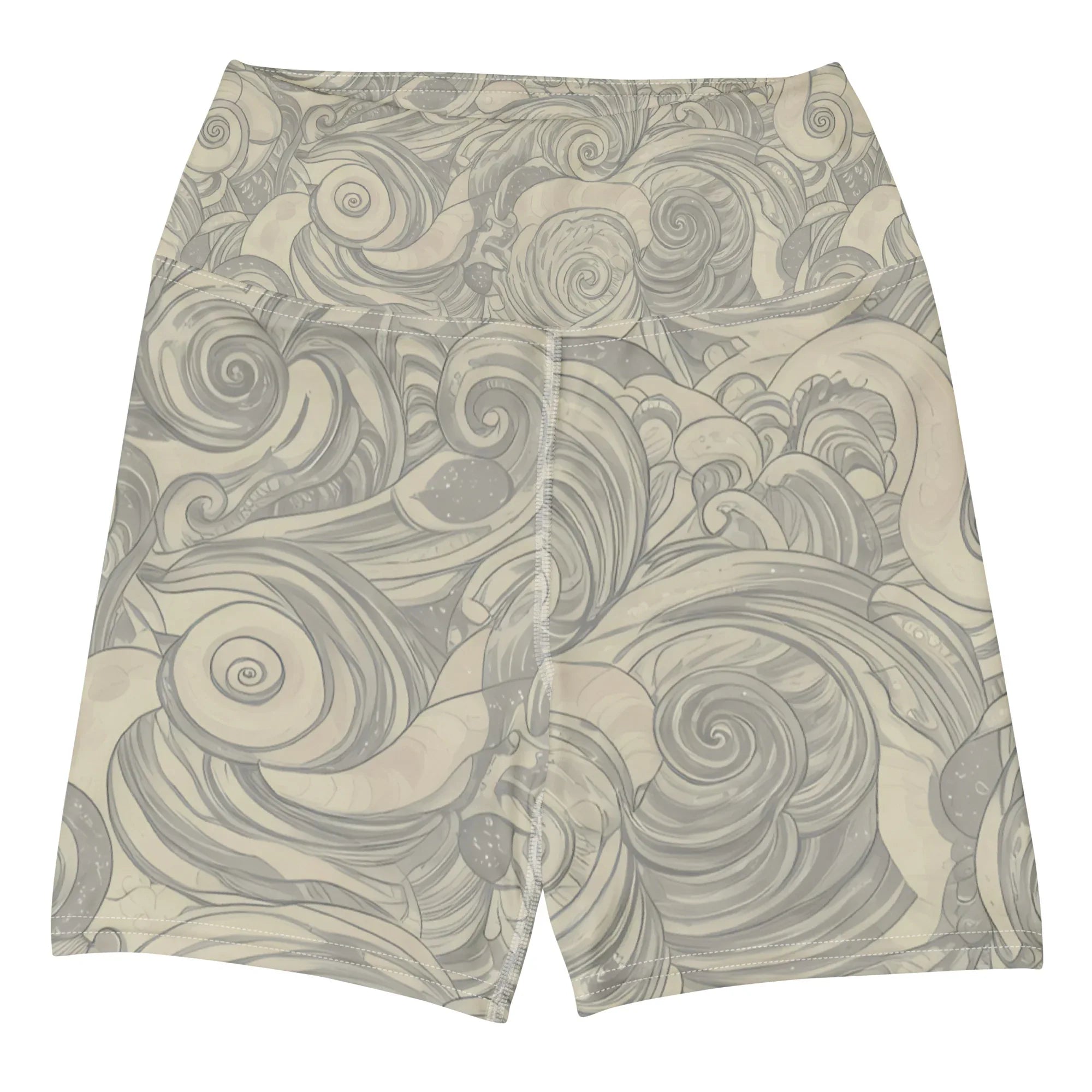 Yoga Shorts Yoga Shorts AwRans Clothing all-over-print-yoga-shorts-white-front-68809477369f8