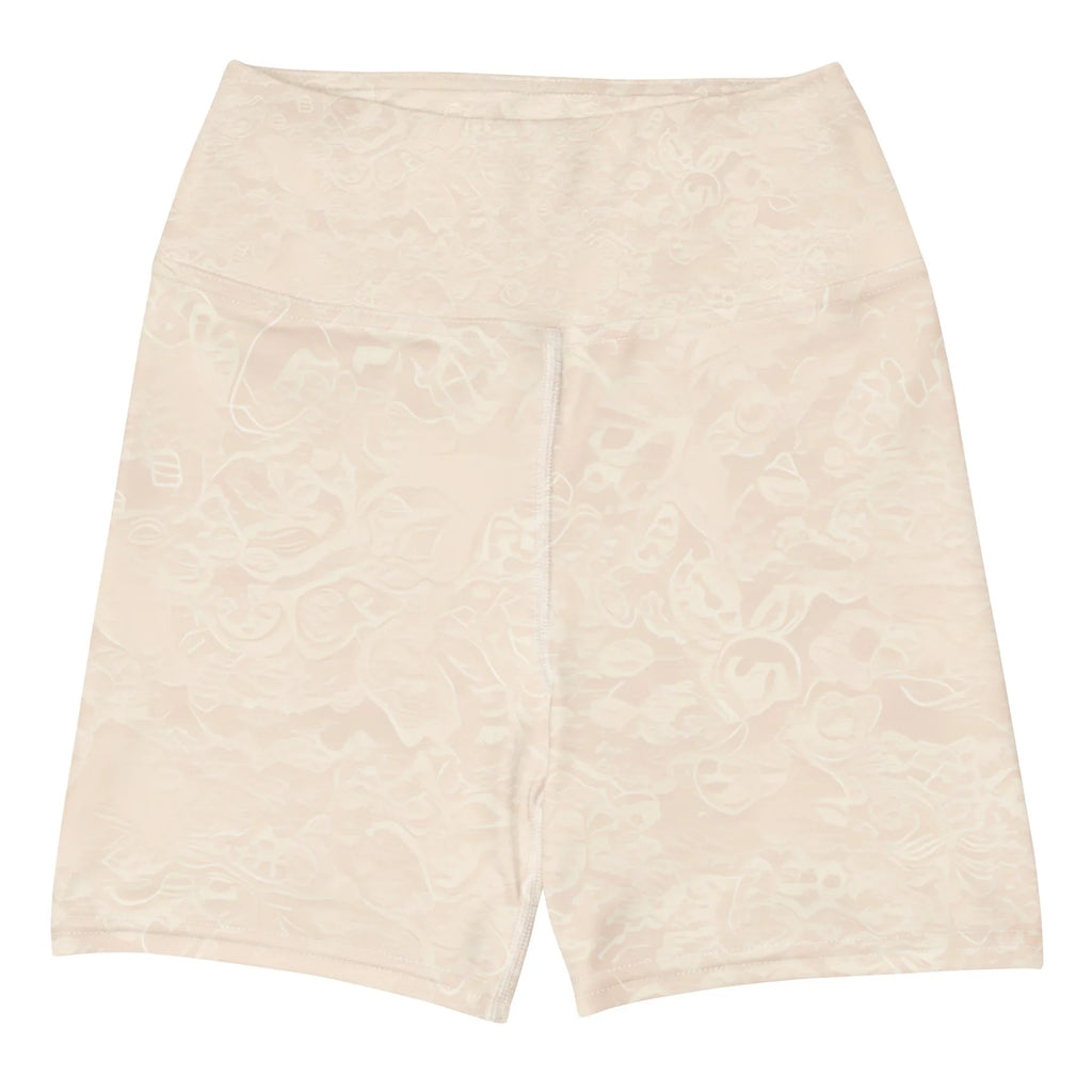 Yoga Shorts Yoga Shorts AwRans Clothing all-over-print-yoga-shorts-white-front-688094de92dc4