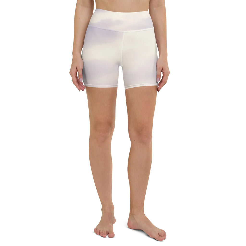 Yoga Shorts Yoga Shorts AwRans Clothing all-over-print-yoga-shorts-white-front-6880959101eae