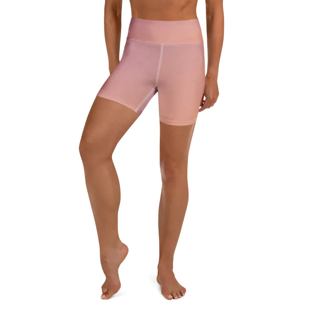 Yoga Shorts Yoga Shorts AwRans Clothing all-over-print-yoga-shorts-white-front-688098bae85f9