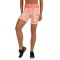 Yoga Shorts XL Yoga Shorts AwRans Clothing all-over-print-yoga-shorts-white-front-688098f073343