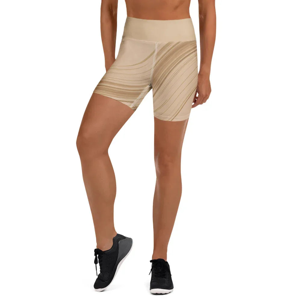 Yoga Shorts XL Yoga Shorts AwRans Clothing all-over-print-yoga-shorts-white-front-688099242a2ee