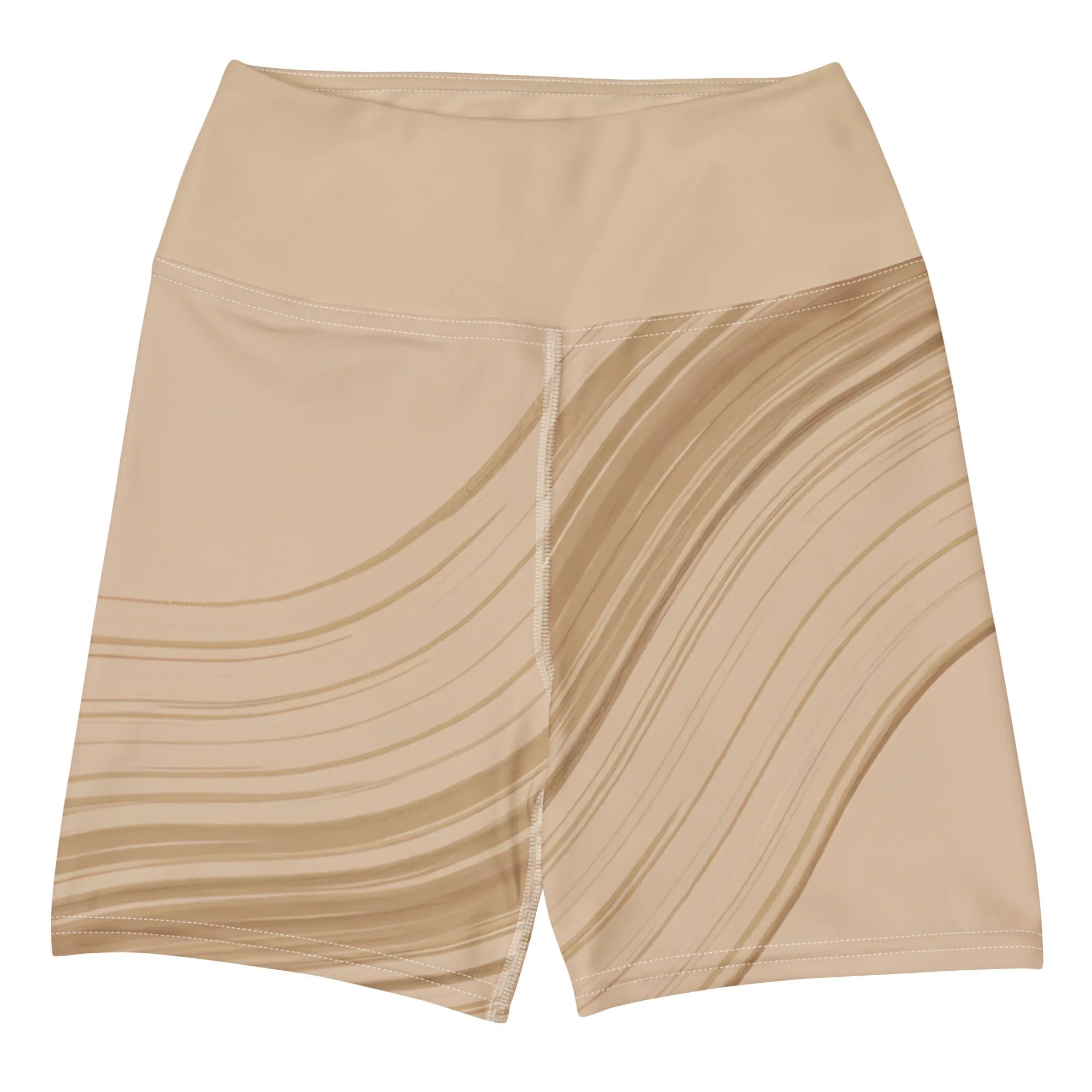 Yoga Shorts Yoga Shorts AwRans Clothing all-over-print-yoga-shorts-white-front-688099242b455