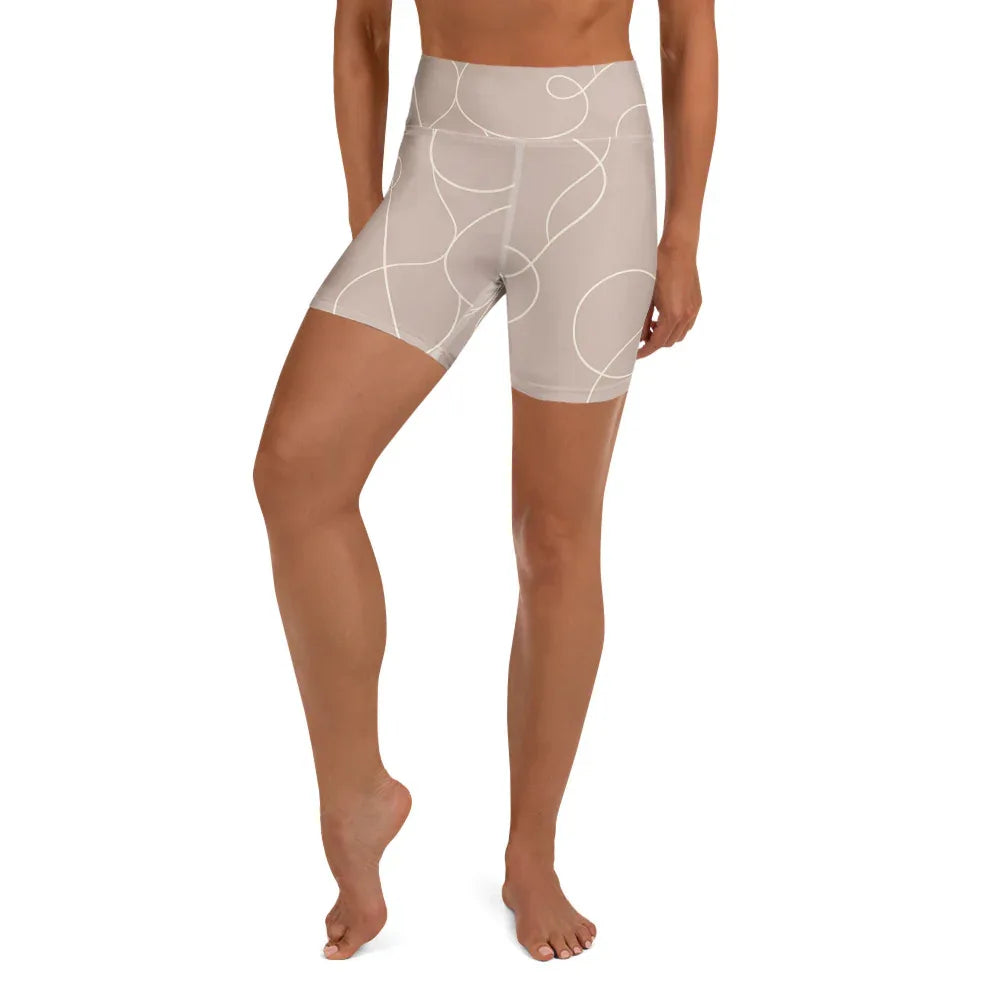 Yoga Shorts Yoga Shorts AwRans Clothing all-over-print-yoga-shorts-white-front-6880ae3164c1c