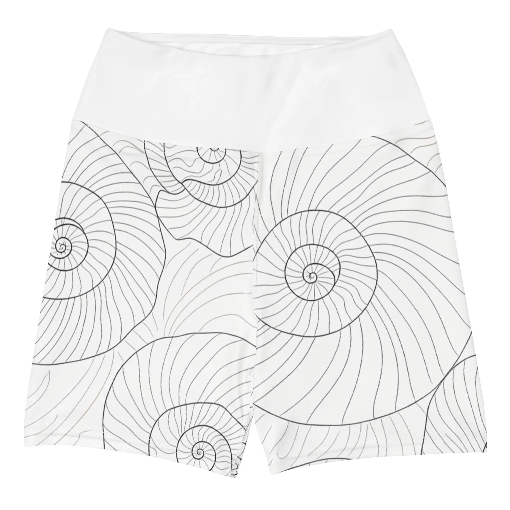 Yoga Shorts Yoga Shorts AwRans Clothing all-over-print-yoga-shorts-white-front-6880aea14ab35