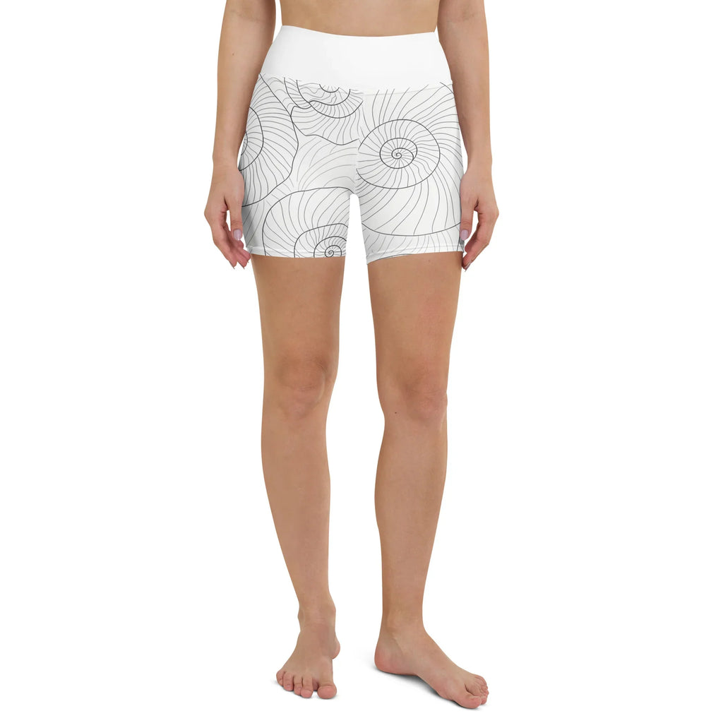 Yoga Shorts Yoga Shorts AwRans Clothing all-over-print-yoga-shorts-white-front-6880aea14ad2a