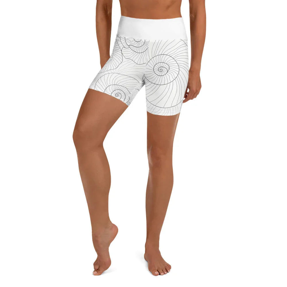 Yoga Shorts Yoga Shorts AwRans Clothing all-over-print-yoga-shorts-white-front-6880aea14af07