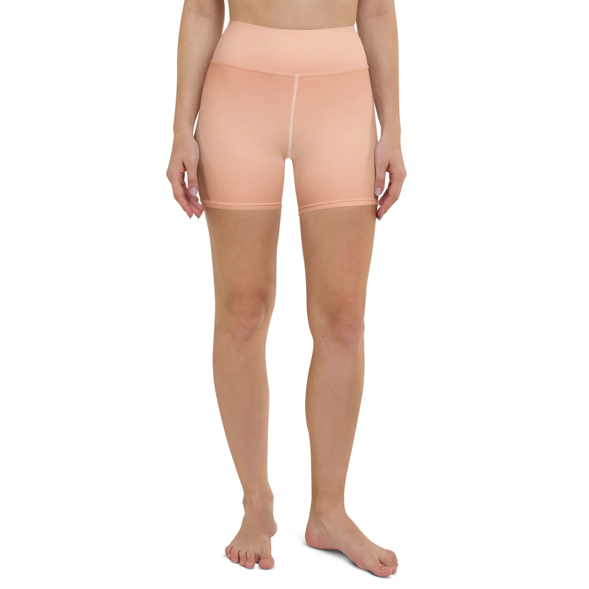 Yoga Shorts Yoga Shorts AwRans Clothing all-over-print-yoga-shorts-white-front-6880aed48b92e
