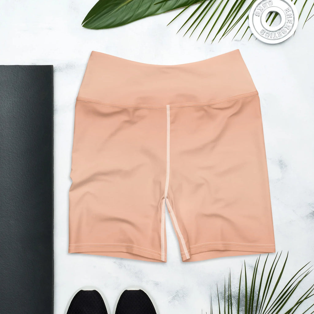 Yoga Shorts Yoga Shorts AwRans Clothing all-over-print-yoga-shorts-white-front-6880aed48ba65