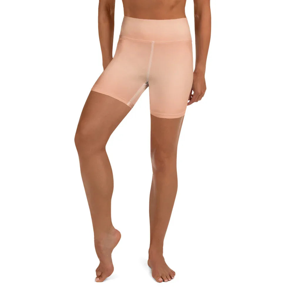 Yoga Shorts Yoga Shorts AwRans Clothing all-over-print-yoga-shorts-white-front-6880aed48bc8d
