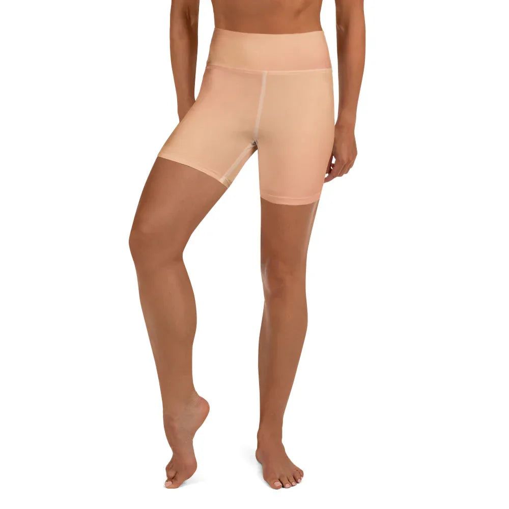 Yoga Shorts Yoga Shorts AwRans Clothing all-over-print-yoga-shorts-white-front-6880af08dfd14