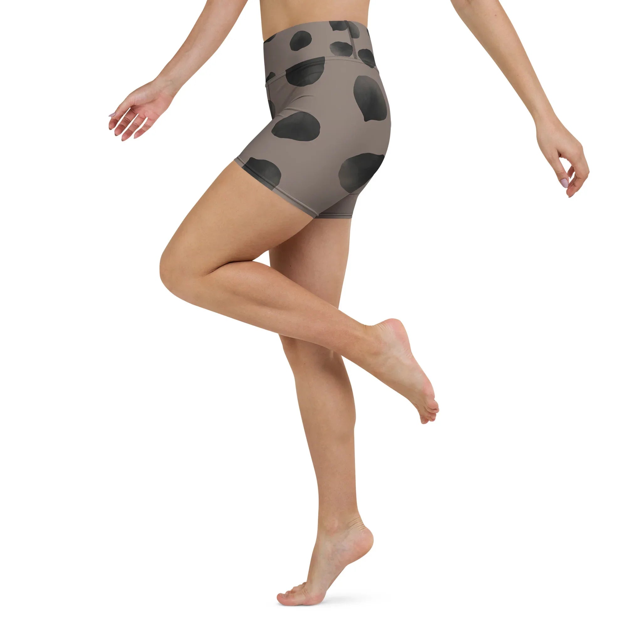 Yoga Shorts Yoga Shorts AwRans Clothing all-over-print-yoga-shorts-white-left-688093d8d8ea6