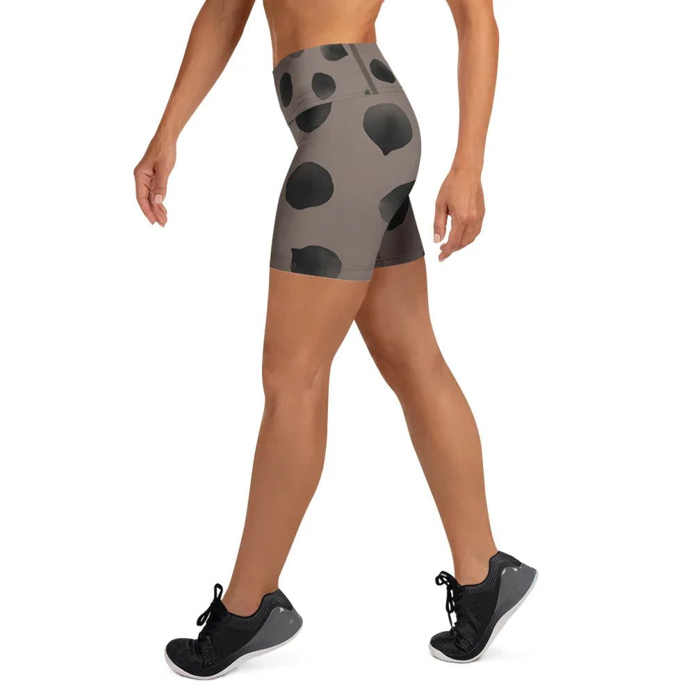 Yoga Shorts Yoga Shorts AwRans Clothing all-over-print-yoga-shorts-white-left-688093d8d930b