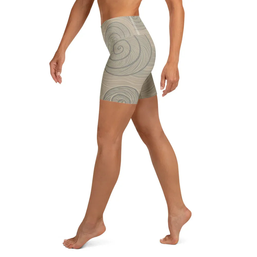 Yoga Shorts Yoga Shorts AwRans Clothing all-over-print-yoga-shorts-white-left-68809441a030f