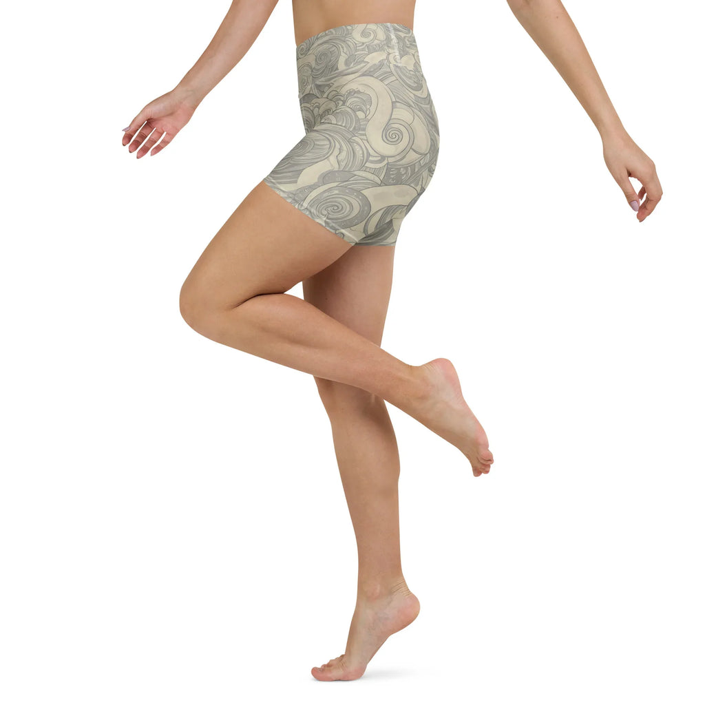 Yoga Shorts Yoga Shorts AwRans Clothing all-over-print-yoga-shorts-white-left-6880947736c4c
