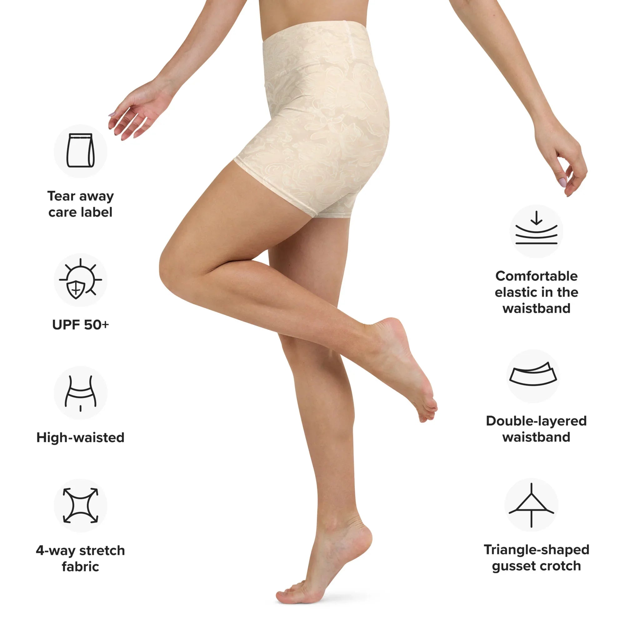 Yoga Shorts Yoga Shorts AwRans Clothing all-over-print-yoga-shorts-white-left-688094aad77fd