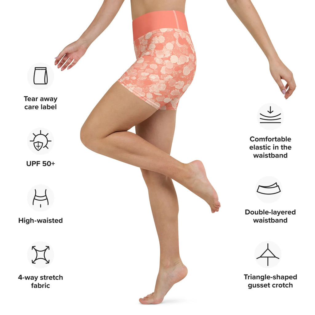 Yoga Shorts Yoga Shorts AwRans Clothing all-over-print-yoga-shorts-white-left-688098f07413b