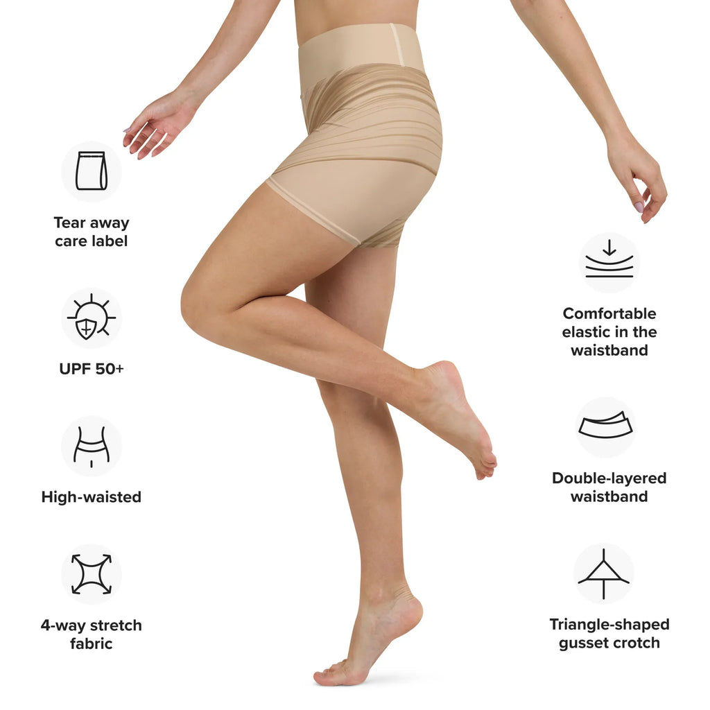 Yoga Shorts Yoga Shorts AwRans Clothing all-over-print-yoga-shorts-white-left-688099242b2fa