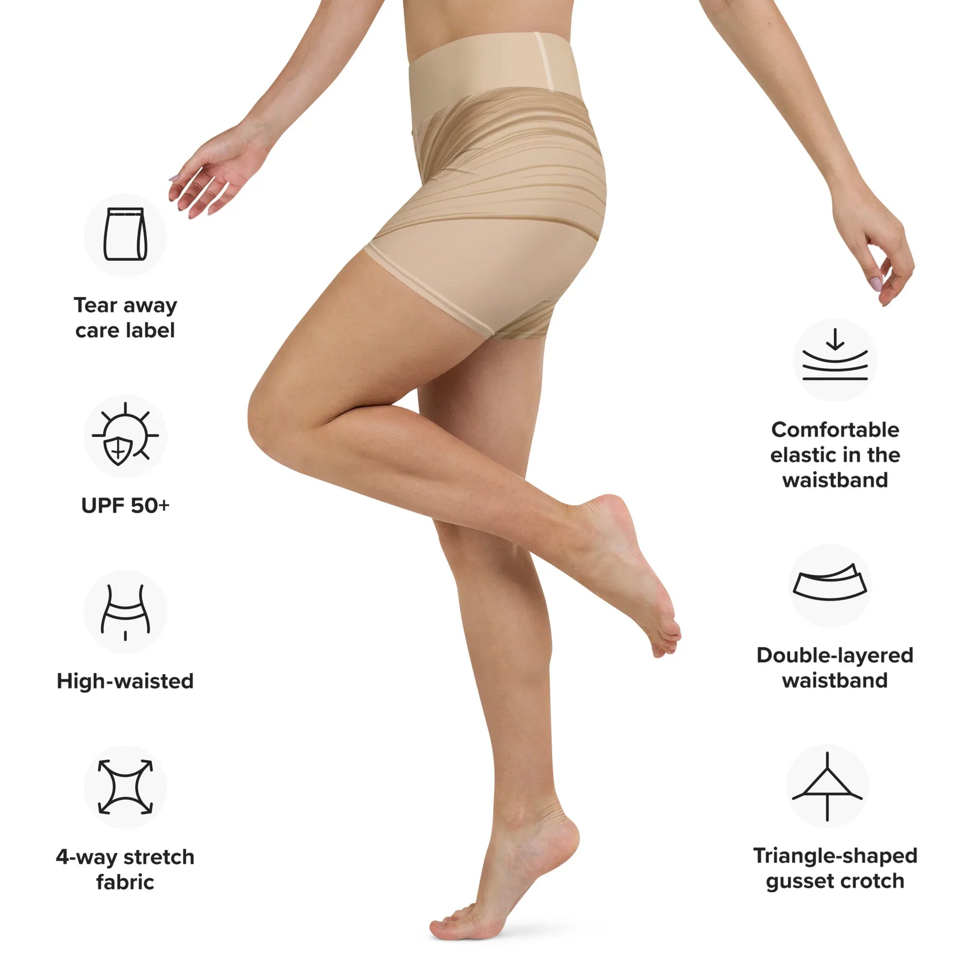 Yoga Shorts Yoga Shorts AwRans Clothing all-over-print-yoga-shorts-white-left-688099242b2fa