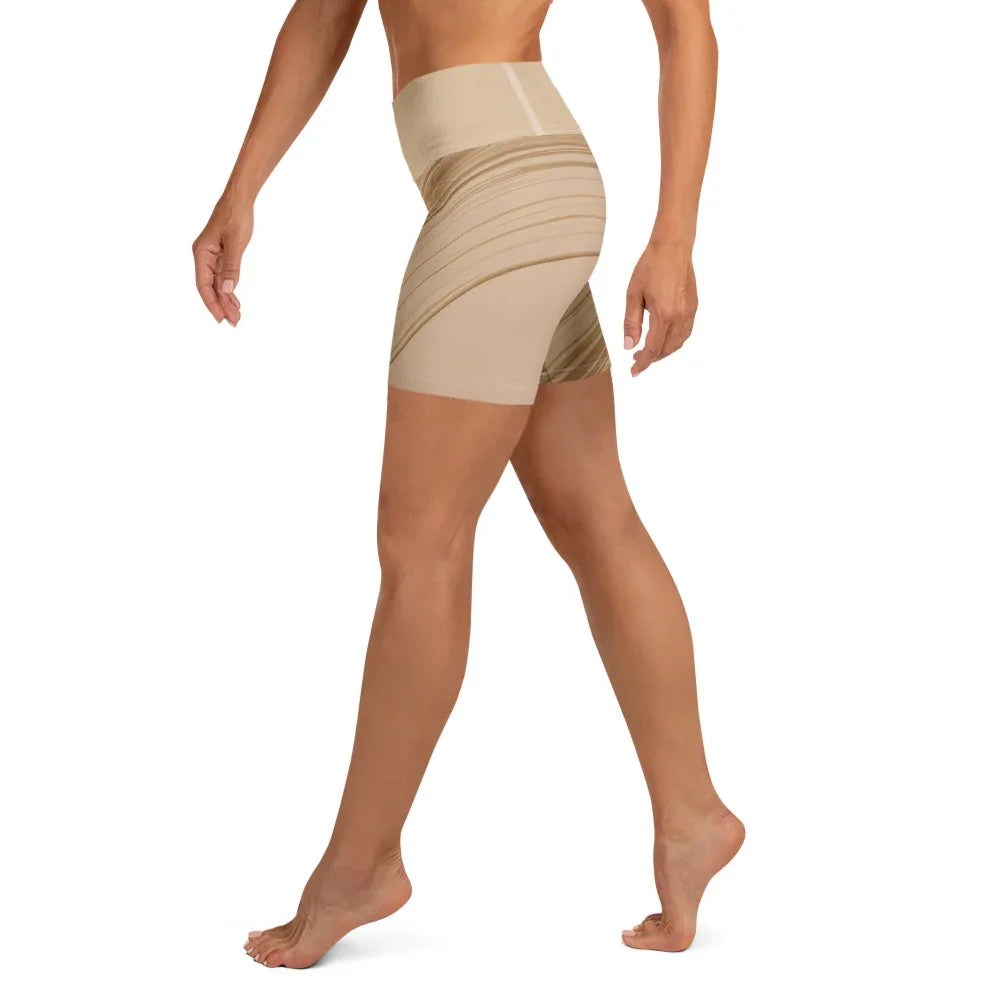 Yoga Shorts Yoga Shorts AwRans Clothing all-over-print-yoga-shorts-white-left-688099242b7a6