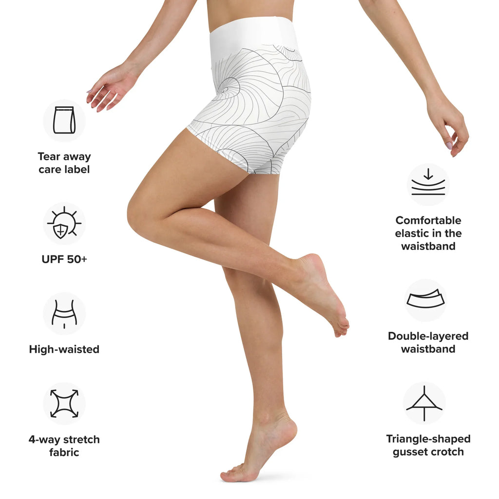 Yoga Shorts Yoga Shorts AwRans Clothing all-over-print-yoga-shorts-white-left-6880aea14a9d9