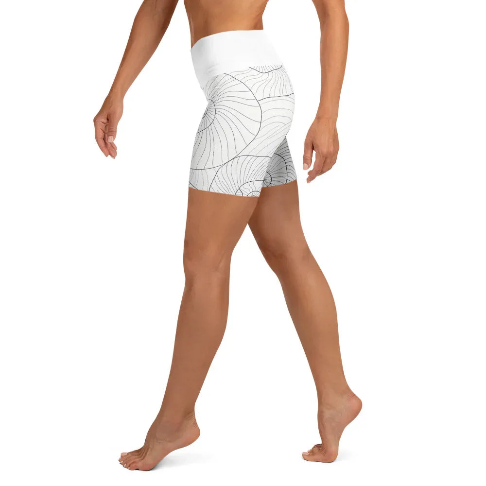 Yoga Shorts Yoga Shorts AwRans Clothing all-over-print-yoga-shorts-white-left-6880aea14ae66