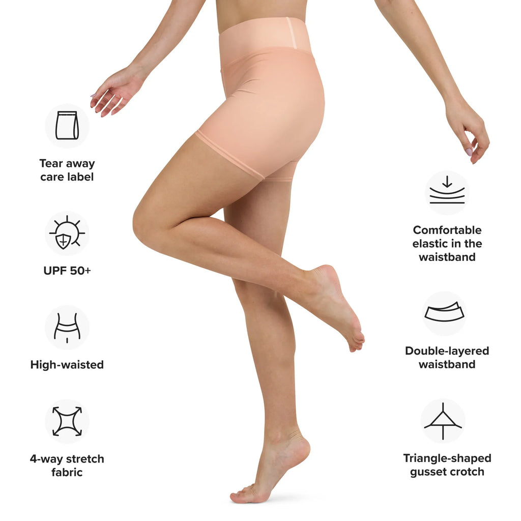 Yoga Shorts Yoga Shorts AwRans Clothing all-over-print-yoga-shorts-white-left-6880aed48b2eb