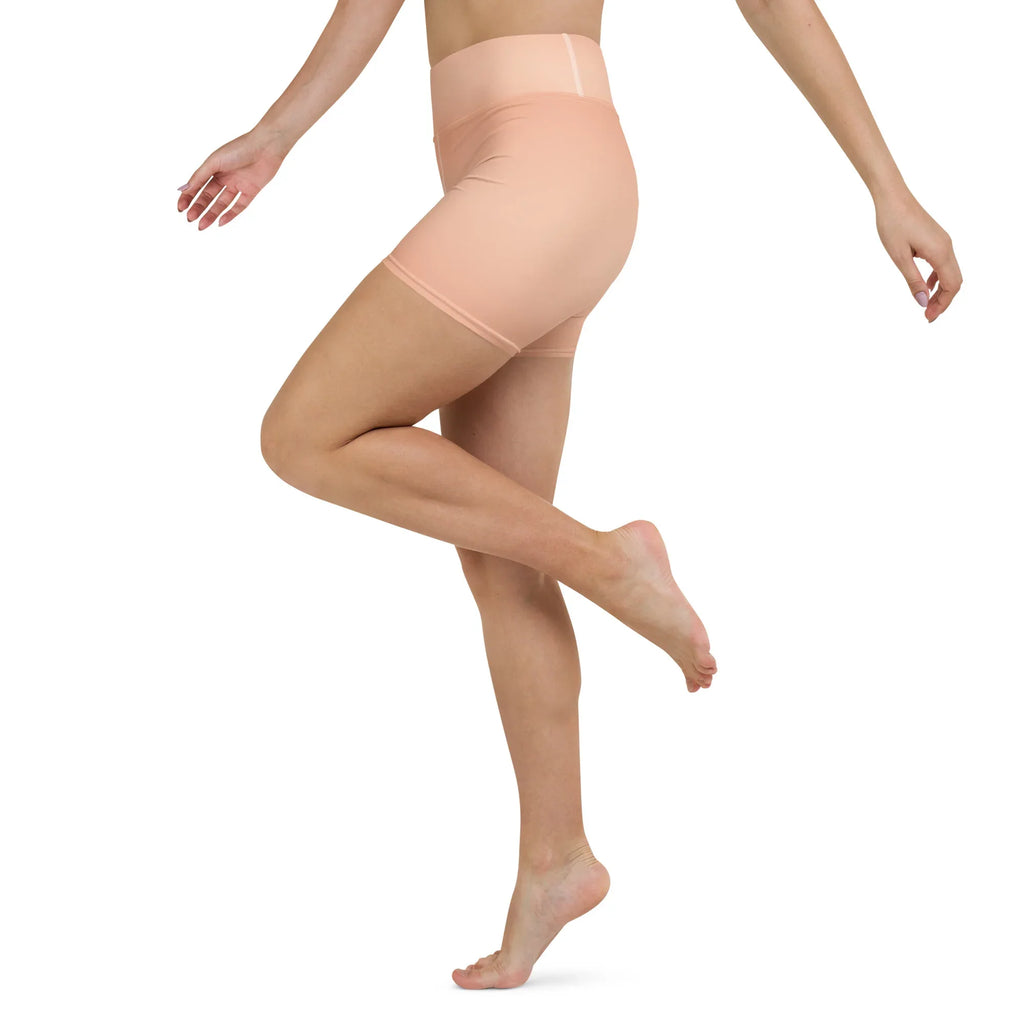Yoga Shorts Yoga Shorts AwRans Clothing all-over-print-yoga-shorts-white-left-6880aed48b804