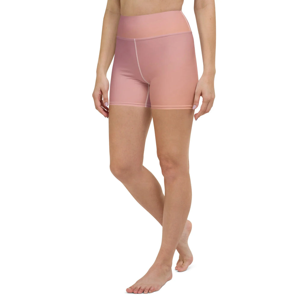 Yoga Shorts Yoga Shorts AwRans Clothing all-over-print-yoga-shorts-white-left-front-688098bae82e5